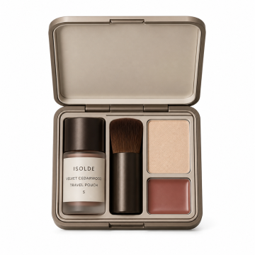 Isolde Velvet Cedarwood Travel Pouch