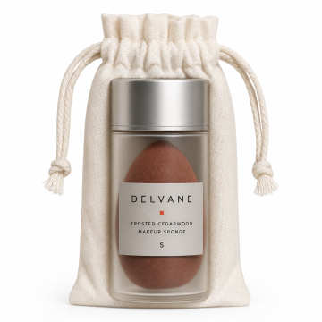 Delvane Frosted Cedarwood Makeup Sponge