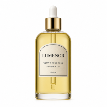 Lumenor Cedar Tuberose Shower Oil