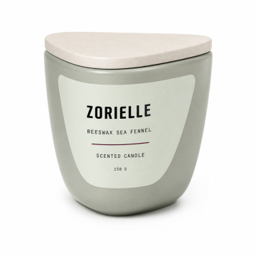 Zorielle Beeswax Sea Fennel Scented Candle