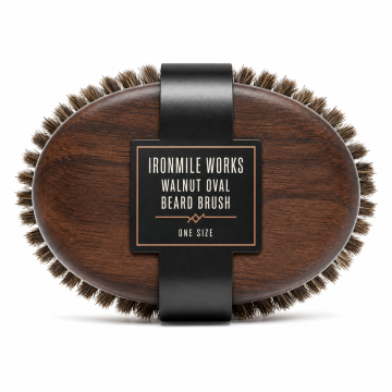 Ironmile Works Walnut Oval Beard Brush