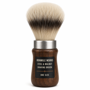 Ironmile Works Steel & Walnut Shaving Brush