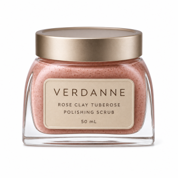 Verdanne Rose Clay Tuberose Polishing Scrub