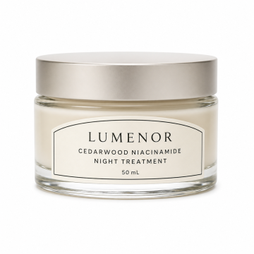 Lumenor Cedarwood Niacinamide Night Treatment